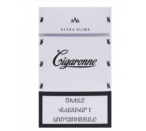 Сигареты Cigaronne Ultra Slims White (Сигароне Ультра Слимс Белые)