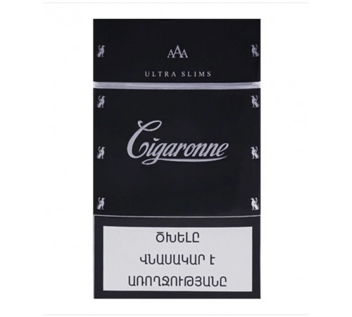 Сигареты Cigaronne Ultra Slims Black (Сигароне Ультра Слимс Черные)
